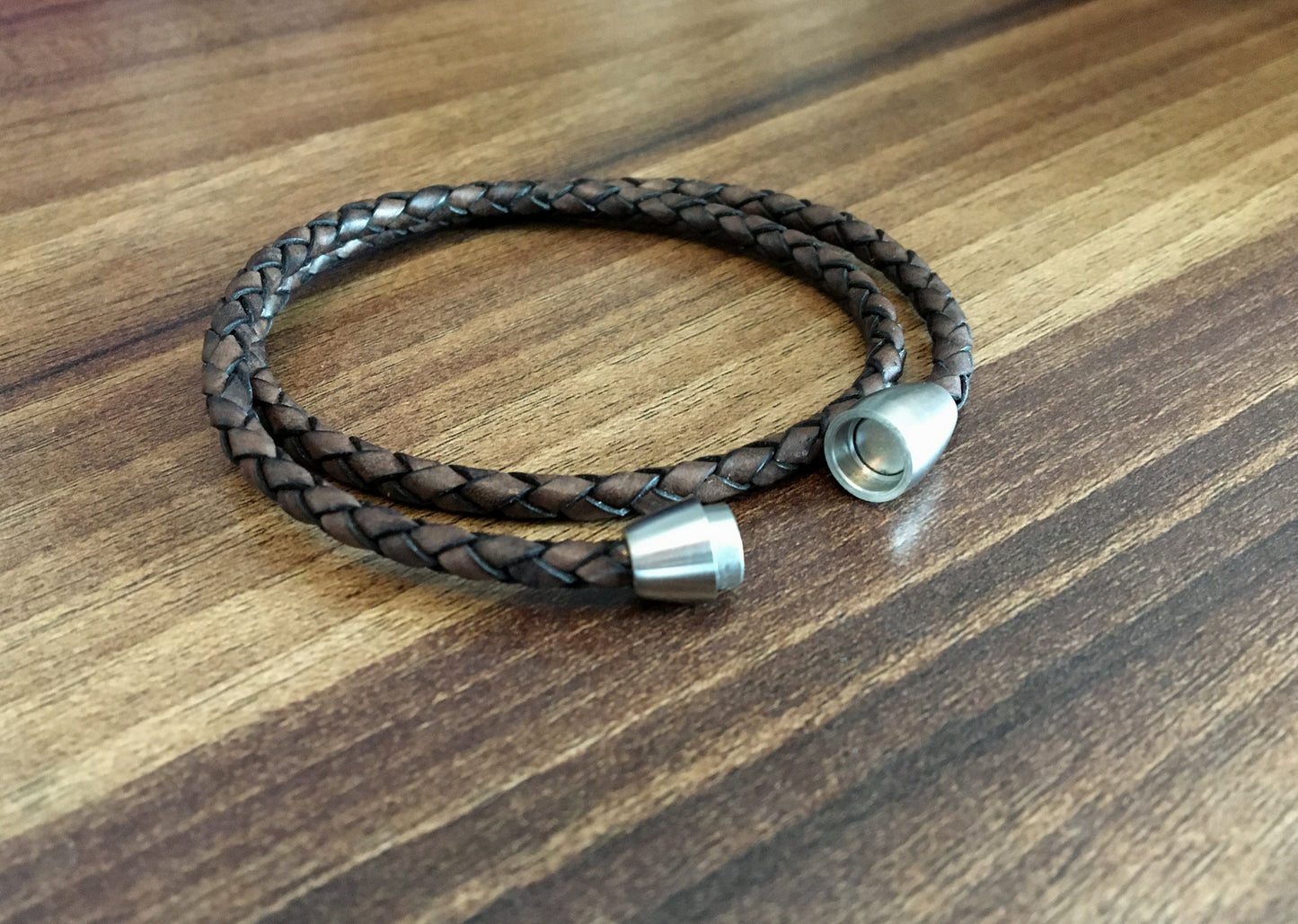 Lederarmband geflochten