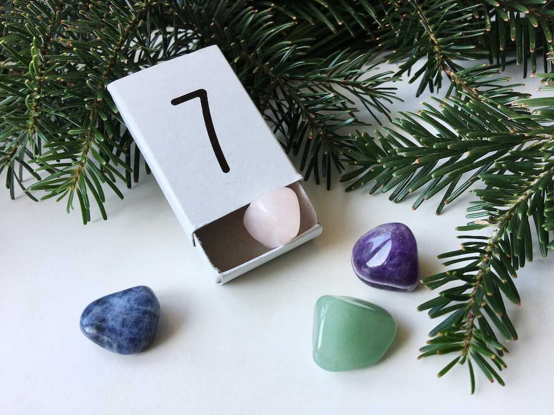 Edelstein Adventskalender mit Zahlen