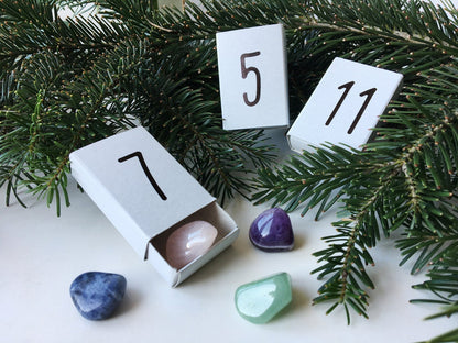 Edelstein Adventskalender mit Zahlen