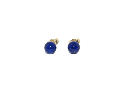 Ohrstecker aus 585 Gelbgold mit Lapis Lazuli