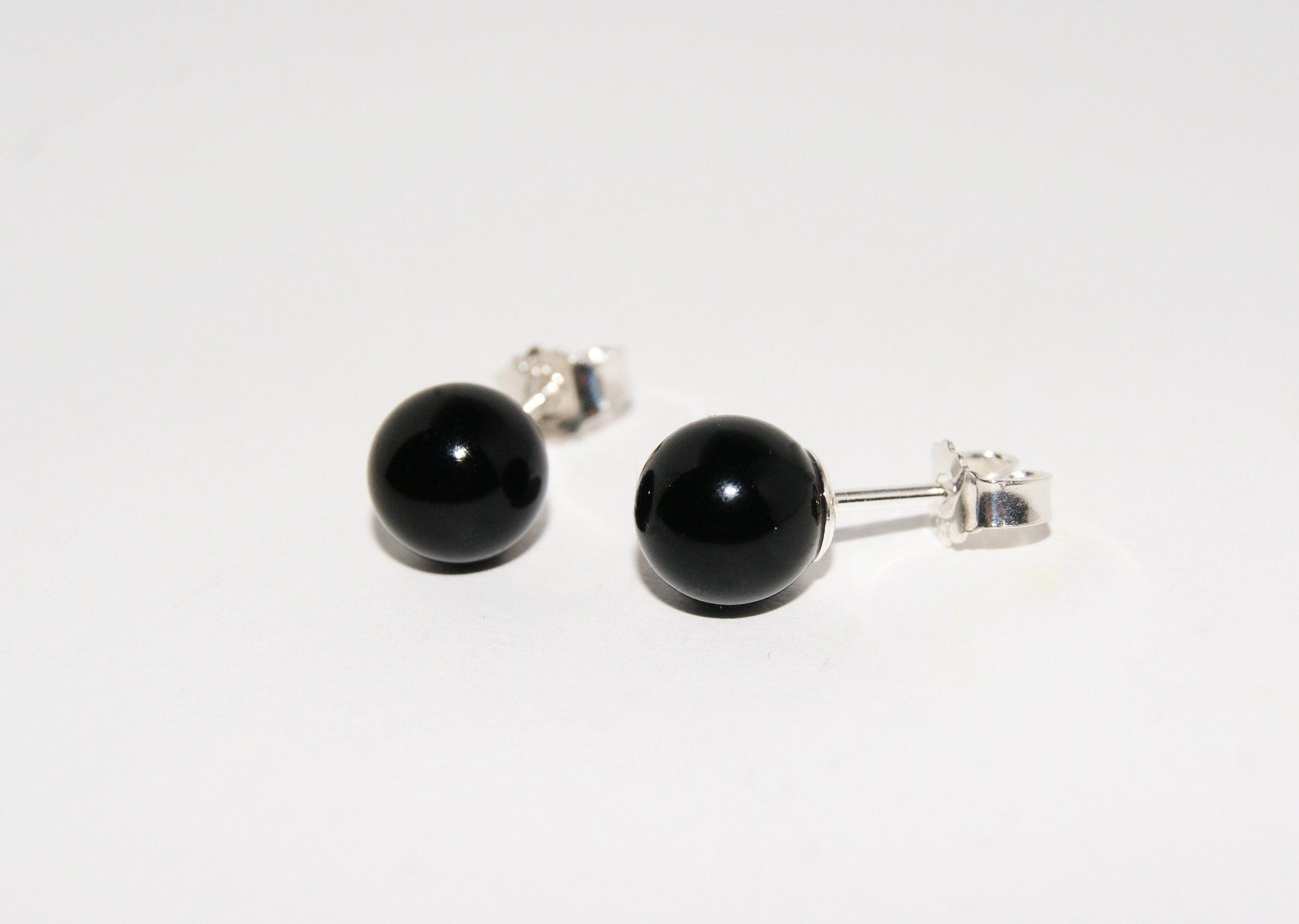 Ohrstecker 925 Silber Onyx